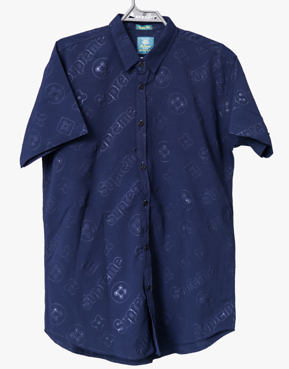 Blue Premium Cuban Collar Shirt
