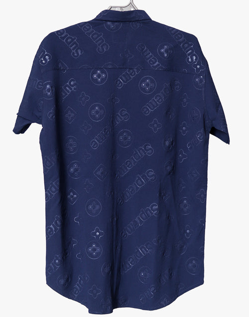 Blue Premium Cuban Collar Shirt