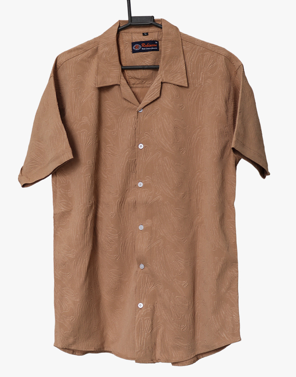 Camel Premium Cuban Collar Shirt