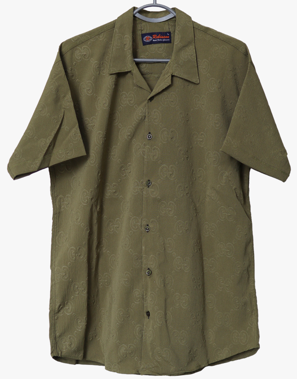Olive Green Premium Cuban Collar Shirt