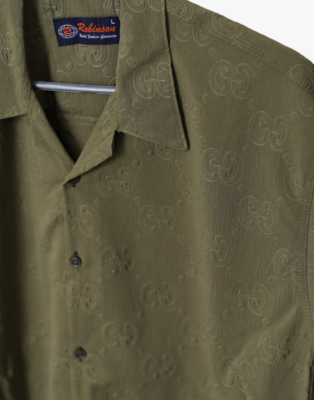 Olive Green Premium Cuban Collar Shirt